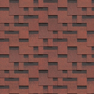 Бітумова черепиця Döcke PIE STANDARD ТЕТРИС Червоний