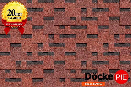 Бітумова черепиця Döcke PIE STANDARD ТЕТРИС Червоний - Зображення 6