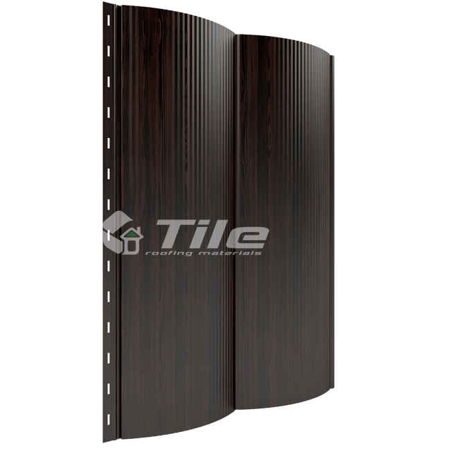 Металческий сайдинг Блок Хаус Термастіл морений дуб 0,4 мм Південна Корея . - Зображення 2