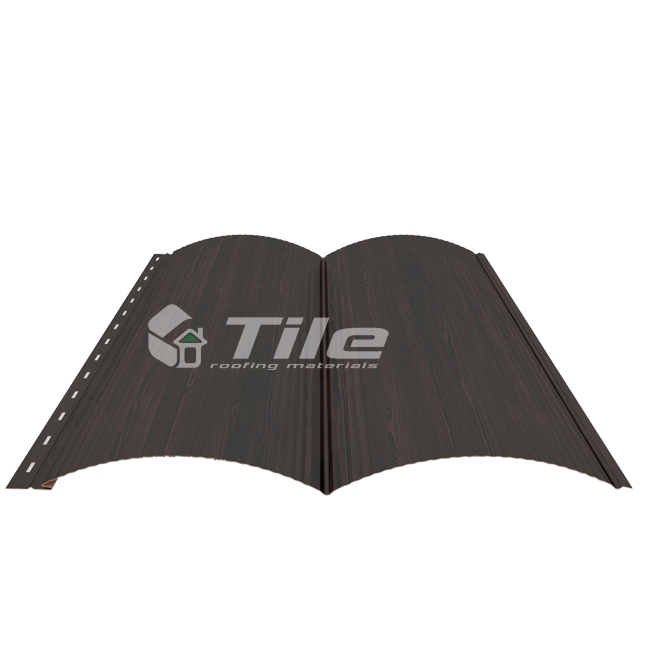 Металческий сайдинг Блок Хаус Термастіл морений дуб 0,4 мм Південна Корея .