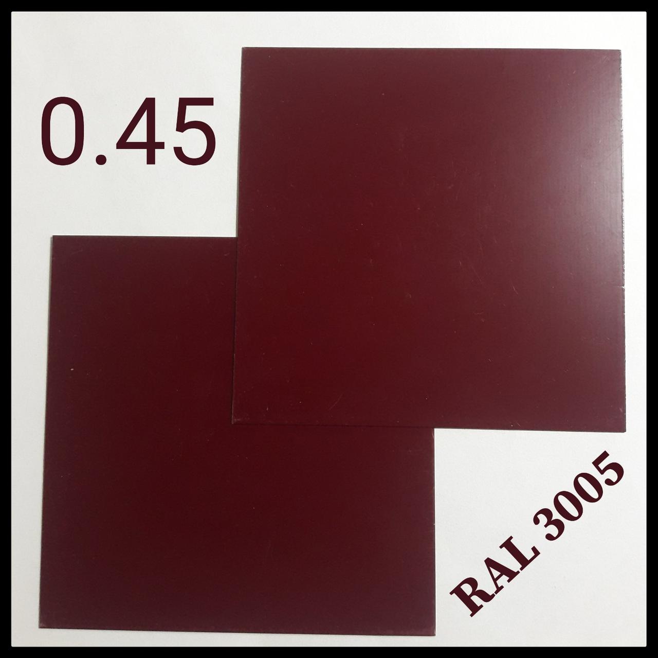 Листова сталь Metipol 0,45 мм Полімер RAL RAL 3005 - Зображення 2