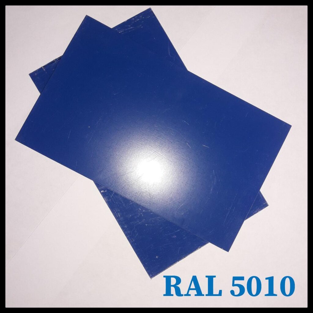 Сталь 0,5 мм листова PE  ⁇  MittalSteel (Польща) RAL 5010