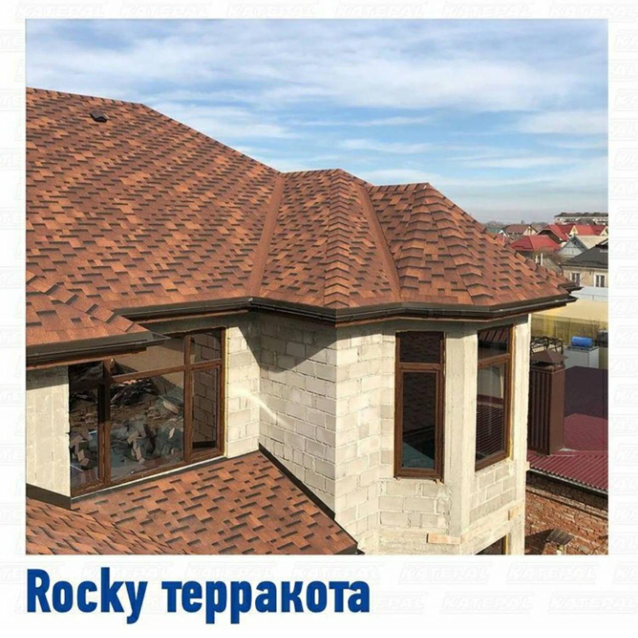 Бітумова черепиця KATEPALTM Rocky — Теракота - Зображення 2