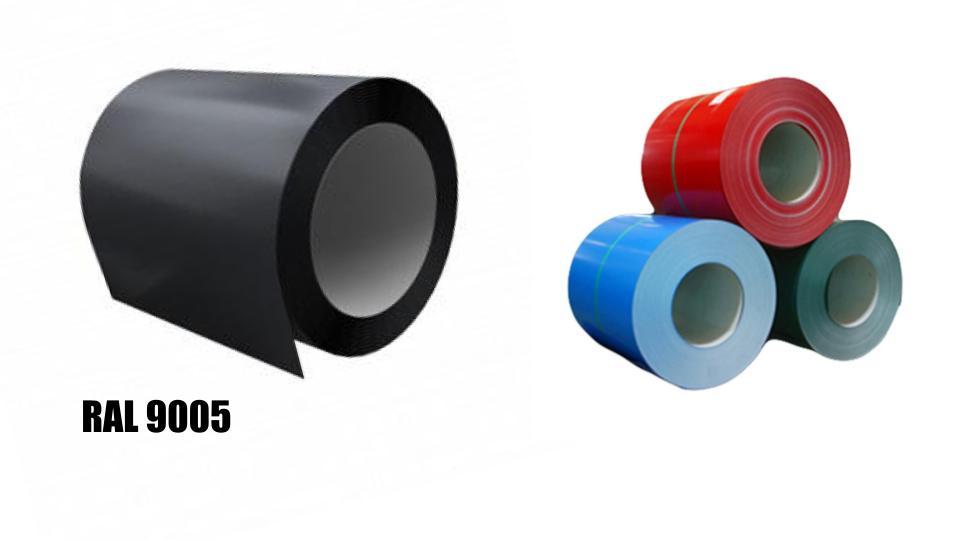 Рулонна сталь — гладкий лист із полімерним покриттям 0,5 мм 9005 - Зображення 2