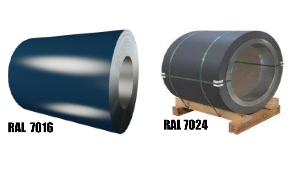 Рулони оцинковані 0,5 мм із глянсовим полімерним покриттям "Модуль Україна" RAL 7024 - Зображення 3