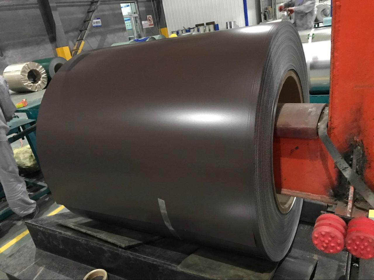 Рулони оцинковані 0,45 мм із глянсовим полімерним покриттям "Модуль Україна" RAL 8019 - Зображення 5