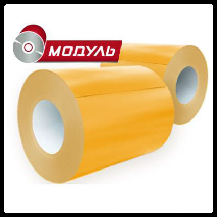Рулони оцинковані 0,45 мм із глянсовим полімерним покриттям "Модуль Україна" RAL 1003 - Зображення 6