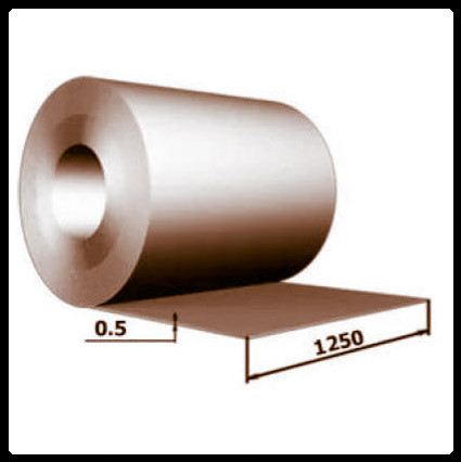Рулонна сталь 0.43 мм/з полімерним покриттям РЕ/ Китай/ZN-40 - Зображення 3