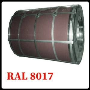 Рулонна сталь — гладкий лист із полімерним покриттям 0,5 мм 8017