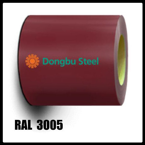 Гладкий лист "Dongbu Steel" ( Корея) 0,5 мм — матовий RAL — 3005 - Зображення 3