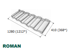 Композитна черепиця Metrotile Roman (Роман) Terra-cotta - Зображення 6