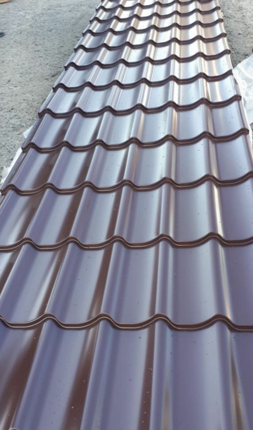 Металочерепиця 0.45 мм Ral 8017 (в Дніпрі) Тектум-С - Зображення 8