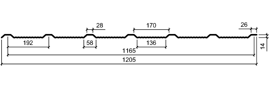 Профнактил з 14 Терактил — 0,45 мм Ral 6005 зелений Україна - Зображення 9
