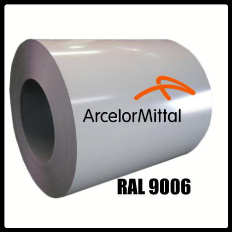 Рулонна сталь — гладкий лист із полімерним покриттям 0,5 мм 9006 - Зображення 8