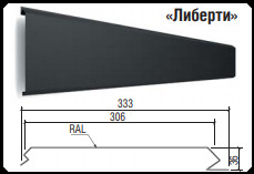 Фасадні панелі "Ліберті" RAL 6005 зелений 0,45 мм Китай - Зображення 5