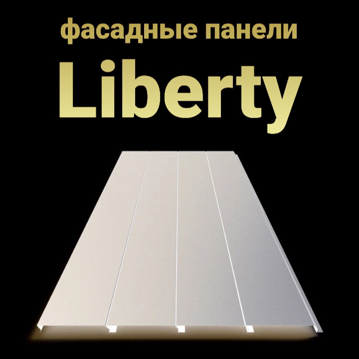 Фасадні панелі "Ліберті" ⁇ 0.5 мм ⁇ RAL 9003 ⁇ Україна ⁇