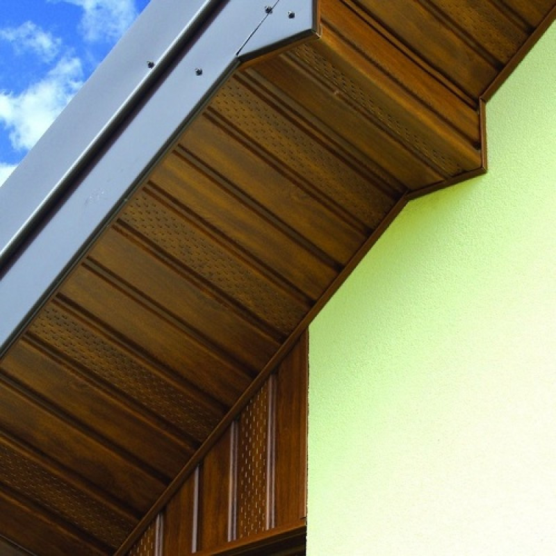 Софіт Asko Темний Дуб (перфорована панель) - Зображення 4