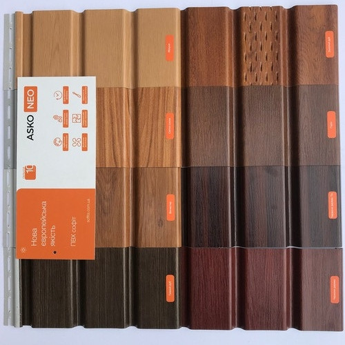 Софіт Asko Темний Дуб (перфорована панель) - Зображення 7