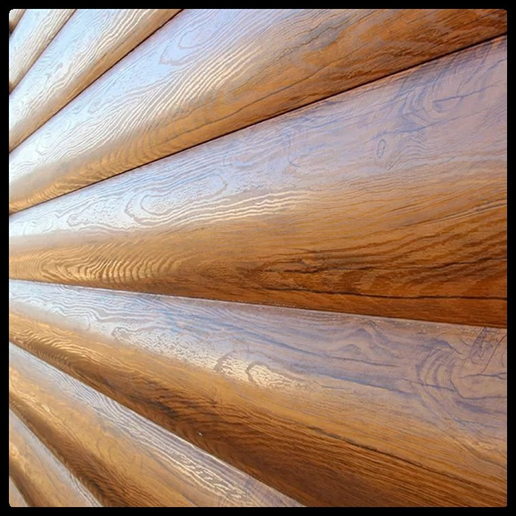 Металевий сайдинг 370 мм блок-хаус золотий дуб - Зображення 8