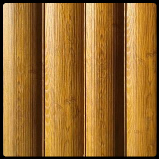 Металевий сайдинг 370 мм блок-хаус золотий дуб - Зображення 5