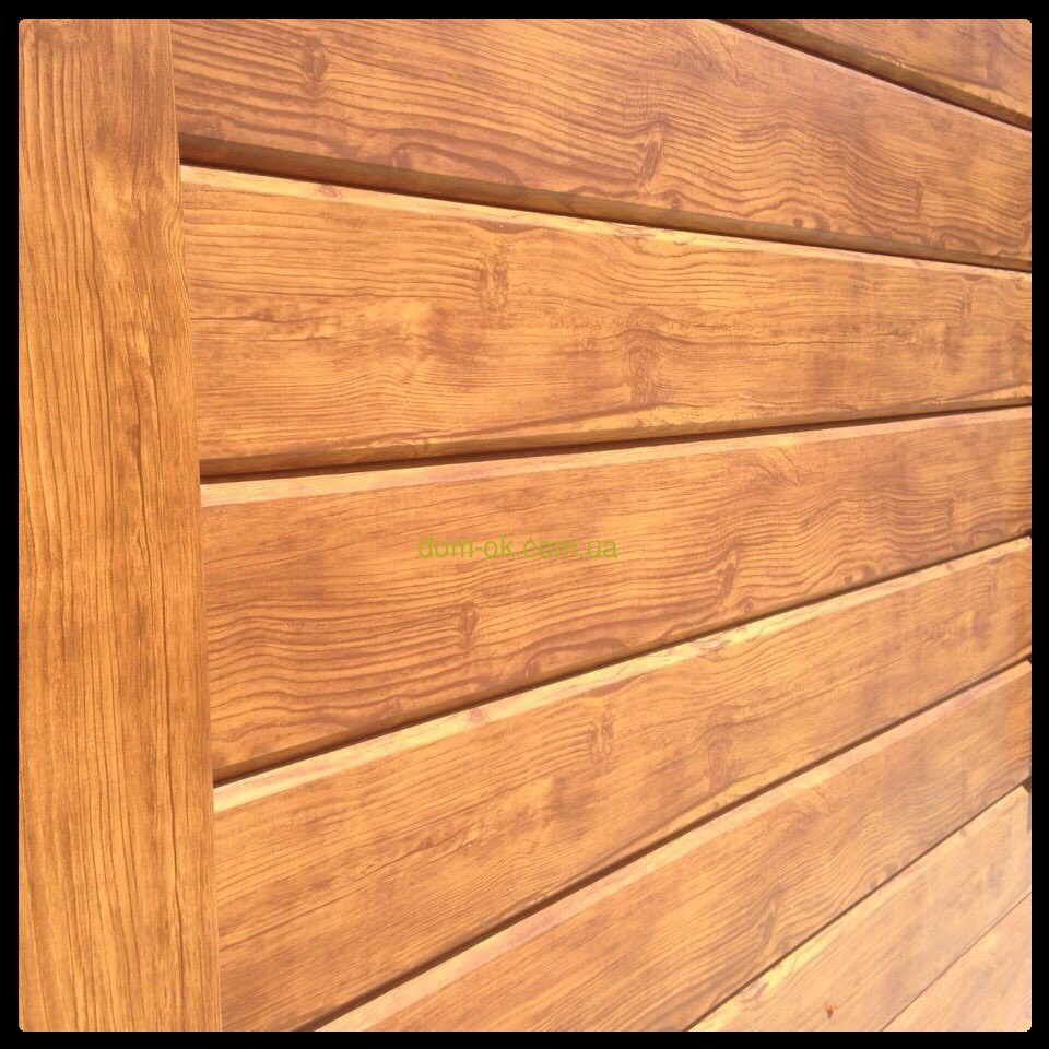 Сайдинг металевий Фальшбрус # 1, колір вільха структурна ДахСервіс. - Зображення 3