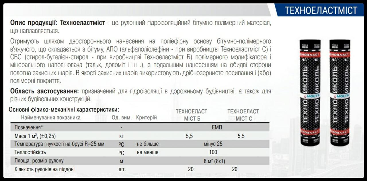 Техноеласт ЕПП 5,1 Єврорубероїд (10 м2) - Зображення 5