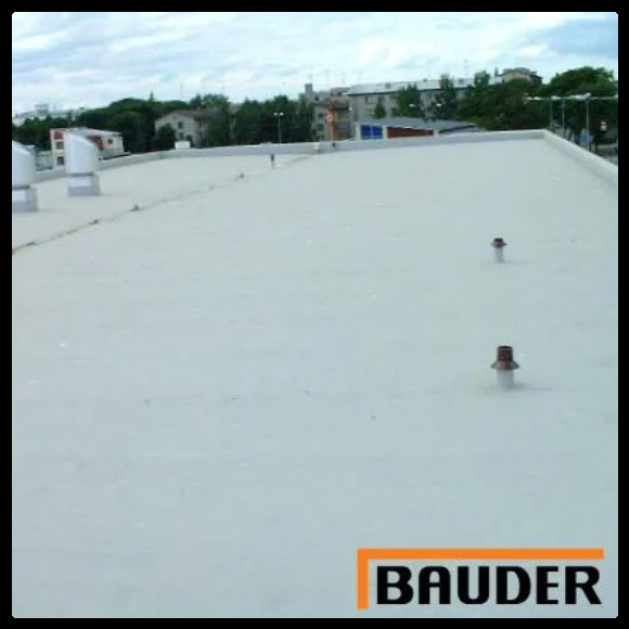 BAUDER Thermofol M-12 Мембрана ПВХ 1,2 ММ серая (1.5 x 20 М) - Зображення 2