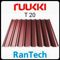 Профнастил Т 20 0,45 мм/RAL 8017 (Коричневий)/RANTECH - Зображення 3