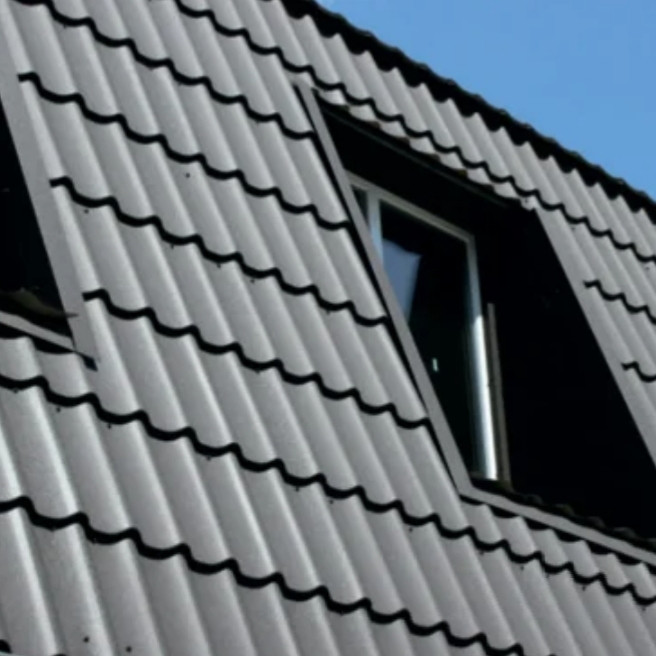 Металочерепиця Rauni 0.45 мм RAL 7024 (темно-сіра) MAT 0,45 Premium - Зображення 3