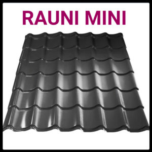 Металочерепиця Rauni Mini / MAT 0,45 / RAL 7024-темно-сіра / Південна Корея
