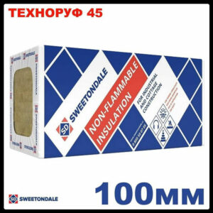 Базальтовий утеплювач ТЕХНОРУФ — 45 (100 мм) 1.44 м2/упк Sweetondale — (Техноніколь)
