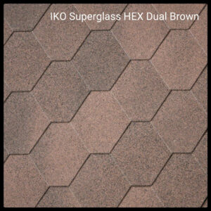 Бітумна черепиця Superglass Hex (07) Dual Brown