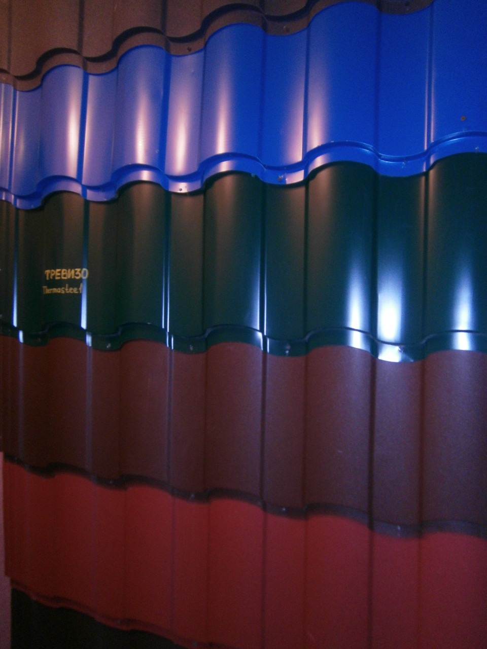 Металочерепиця Термасіл Тревізо 0,45 мм глянець RAL 7024 Італія - Зображення 7