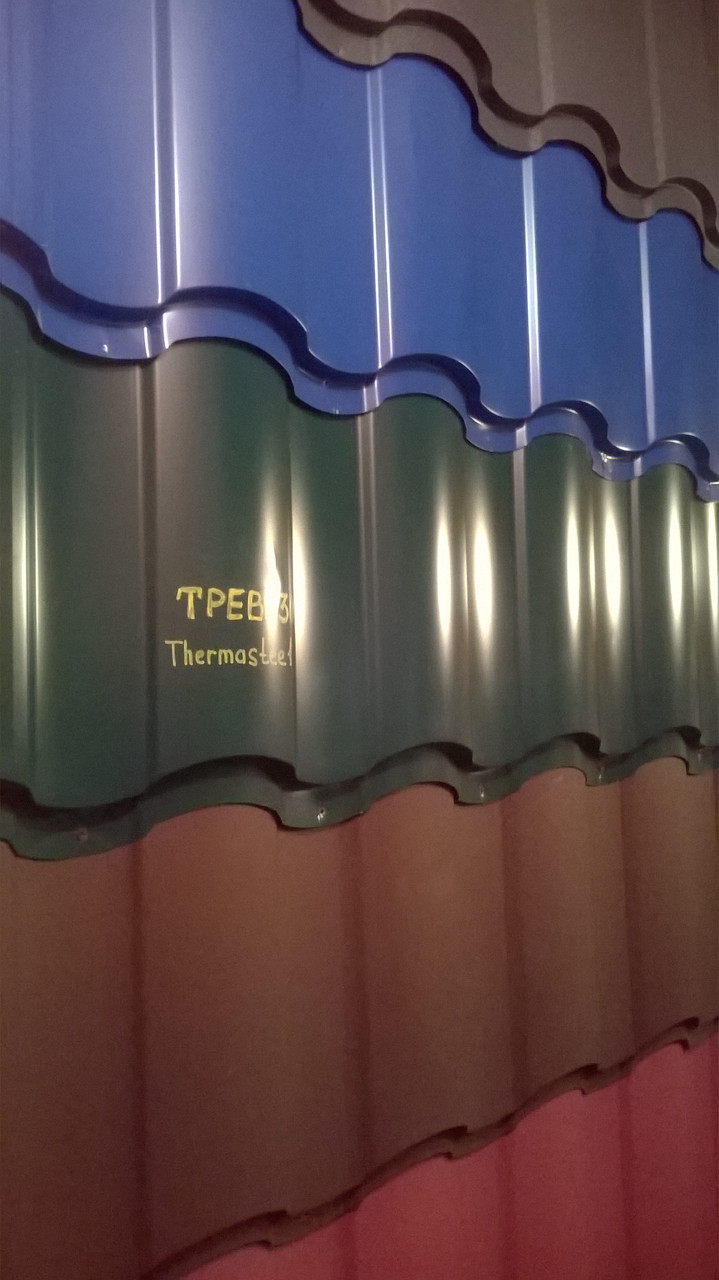 Металочерепиця Термасіл Тревізо 0,45 мм глянець RAL 7024 Італія - Зображення 8
