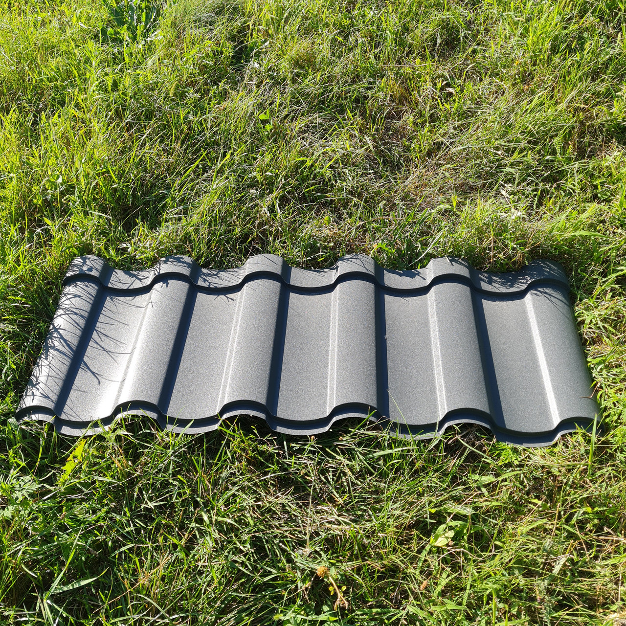 Металочерепиця Венера / Arvedi / 0,5 мм / PEMA — RAL 7024 - Зображення 2