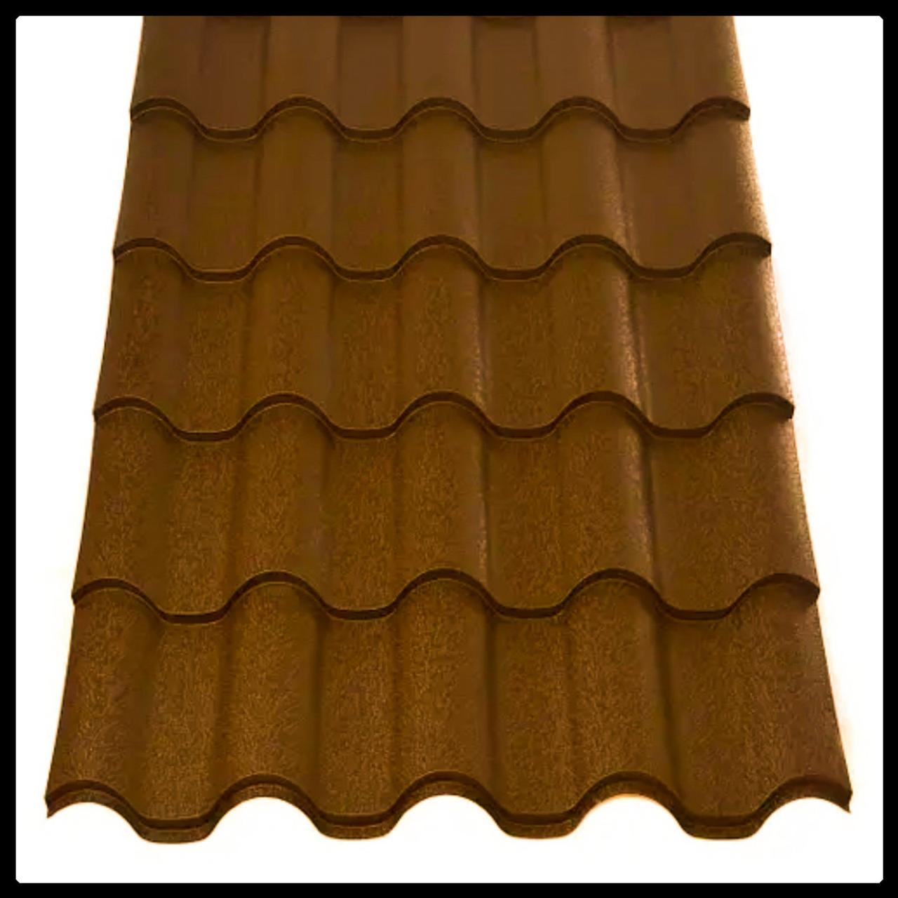 Металочерепиця Интегра 0,5 мм RAL 8004 MAT (Arcelor Mittal)