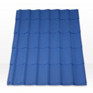 Металочерепиця синя 5005 — 0,45 мм Італія