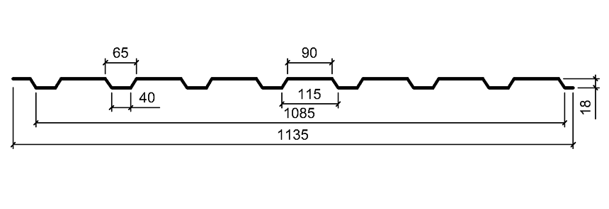 Профнастил С-18 Новий RAL 1015 / 0.45 мм - Зображення 10