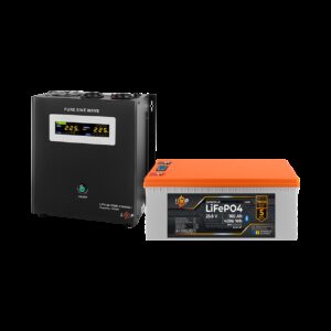 Комплект резервного живлення LP(LogicPower) ДБЖ + літієва (LiFePO4) батарея (UPS В1500 + АКБ LiFePO4 4096W)