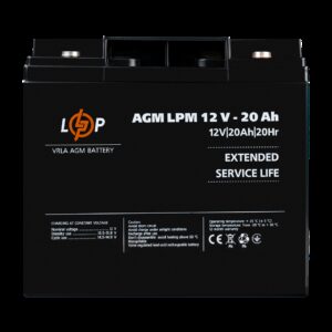 Акумулятор AGM LPM 12V-20 Ah під болт М5
