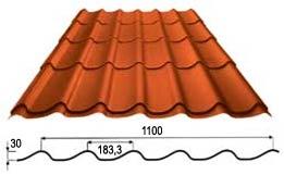Металочерепиця ArcelorMittal ⁇ 0,5 mm ⁇ RAL 7024 (графіт) - Зображення 4