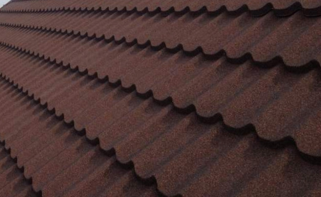 Композитна черепиця QueenTile Standard 6-тайловий Brown