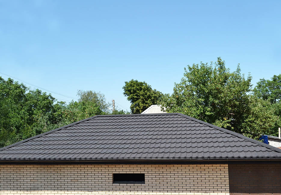 Композитна черепиця 1-тайловий лист — QueenTile ® Standard Black - Зображення 7