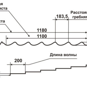 Металочерепиця Корейська — RAL 9006 (срібляста) PE 0,45 Mini