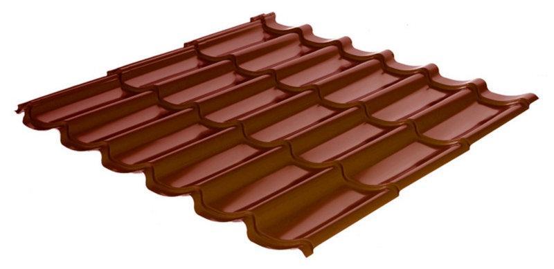 Металочерепиця Rauni Standart (колір 3005, глянець) - Зображення 4