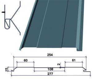 Металевий сайдинг Дошка • RAL 9006 • 0,45 мм China - Зображення 4