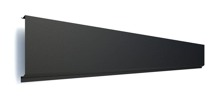 Фасадні облицювальні панелі "Ліберті" PE 0,47 мм RAL 7024 - Зображення 4