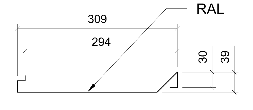 Фасадні металеві панелі Сіті 0,5 мм Польща RAL 7024 matt завод Термастил