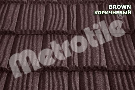 Композитна черепиця Metrotile WOOD (вуд) Brown Буча