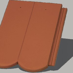 Ланцюгово-піщана черепиця Рундо (колір Цегляний)